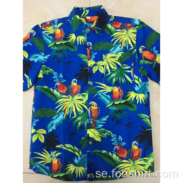 Anpassad polyester utskrift hawaiitröja